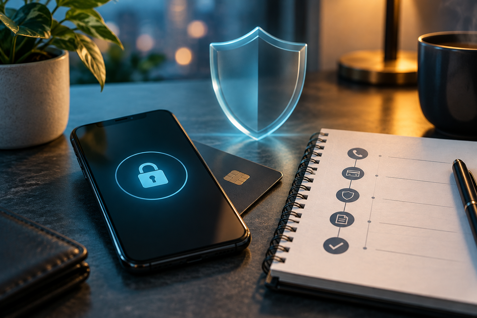 Identity Theft: What to Do in the First 24 Hours — editorial illustration